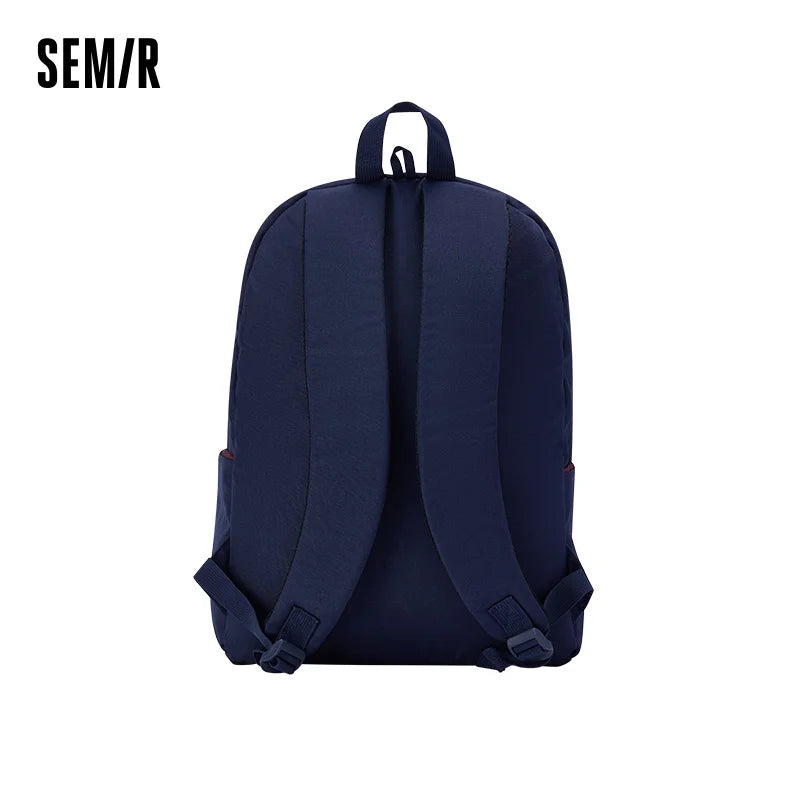 កាបូបស្ពាយបុរស Semir បោះពុម្ពអក្សរ កាបូបកុំព្យូទ័រយួរដៃសិស្ស សាមញ្ញ ងាយស្រួលពាក់ពេលចេញទៅក្រៅ ធម្មតា ធ្វើដំណើរប្រចាំថ្ងៃ កាបូបយួរ សម្ភារៈប្រើប្រាស់ប្រចាំថ្ងៃ 2026