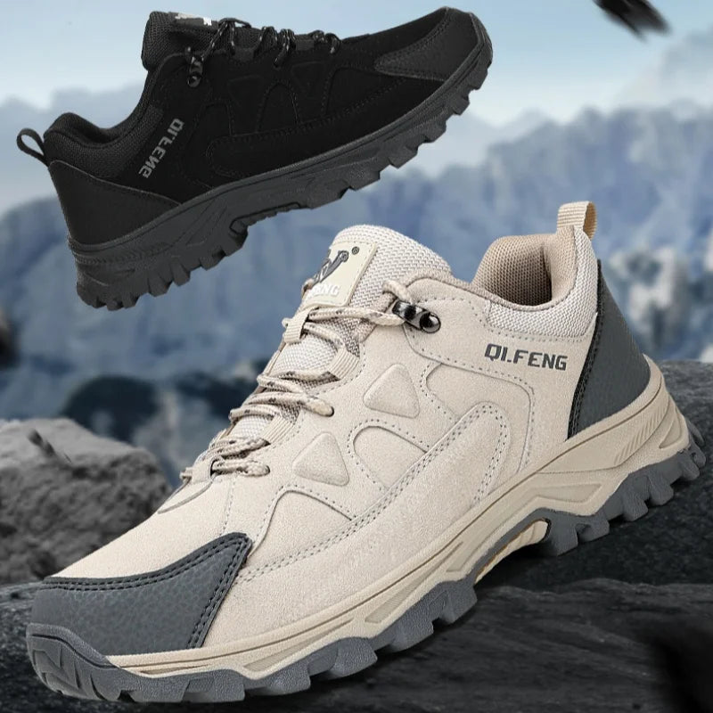 Men's off-road hiking sneakers four season Non-slip comfort outdoor casual walking shoes fashion plus size sports running shoes