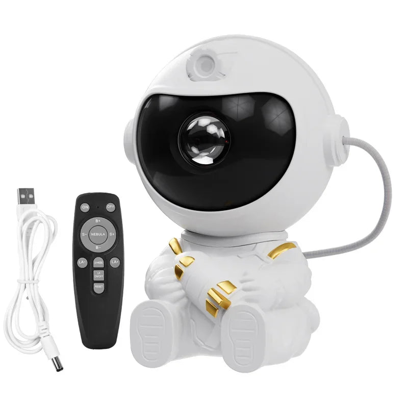 Rocket Astronaut Starlight Lamp Full of Stars Remote Control Atmosphere Lamps Star Galaxy Projection Light for Bedroom Christmas