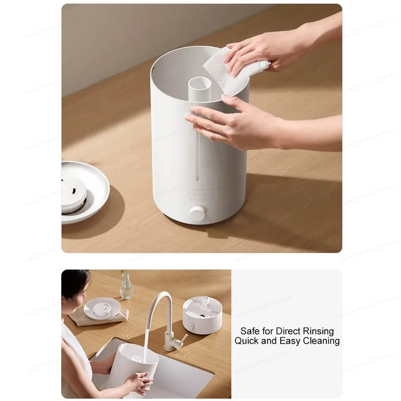 MIJIA Humidifiers 3, Large 4.5L Capacity, 350mL/h Humidifying Capacity, Water Shortage Protection,CN Version With Adapter