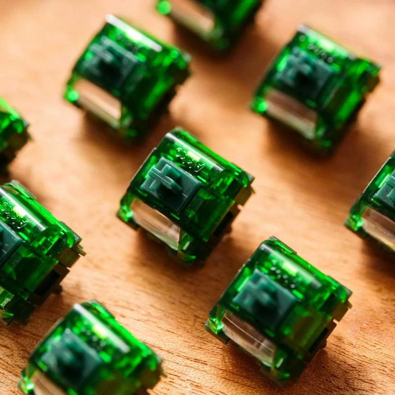 Akko x MonsGeek Green Fog Switches 5 Pins 60gf Heavy Linear Switch Factory Lubed Compatible with MX Mechanical Keyboard (45 pcs)