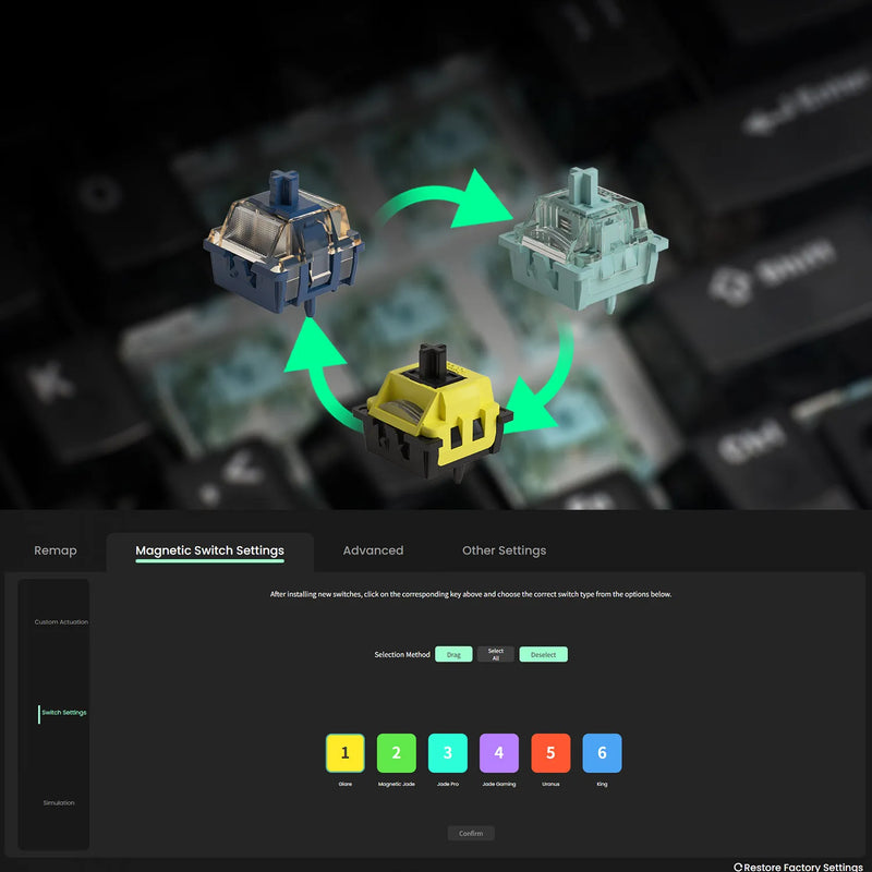 AkkoxMonsGeek M2 V5 HE Magnetic Switch Keyboard 98 Keys ANSI Layout Rapid Trigger 0.005mm 8K Polling Rate Custom Gaming Keyboard