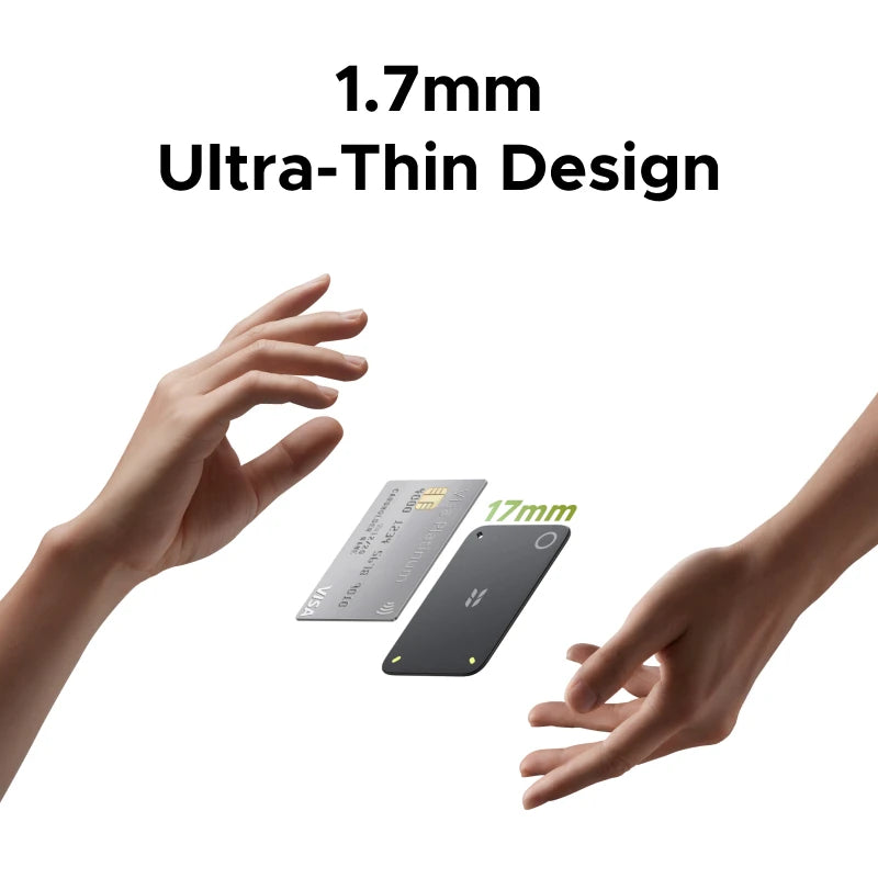 UGREEN FineTrack Slim Duo Smart Item Tracker Dual System Compatible with iOS Android Global Tracking 5 Years Bluetooth Finder