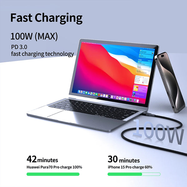NILLKIN 100W USB Type C To USB C Cable For iPhone 16 For Macbook iPad Samsung Xiaomi PD Fast Charging Charger Cord Fast USB C
