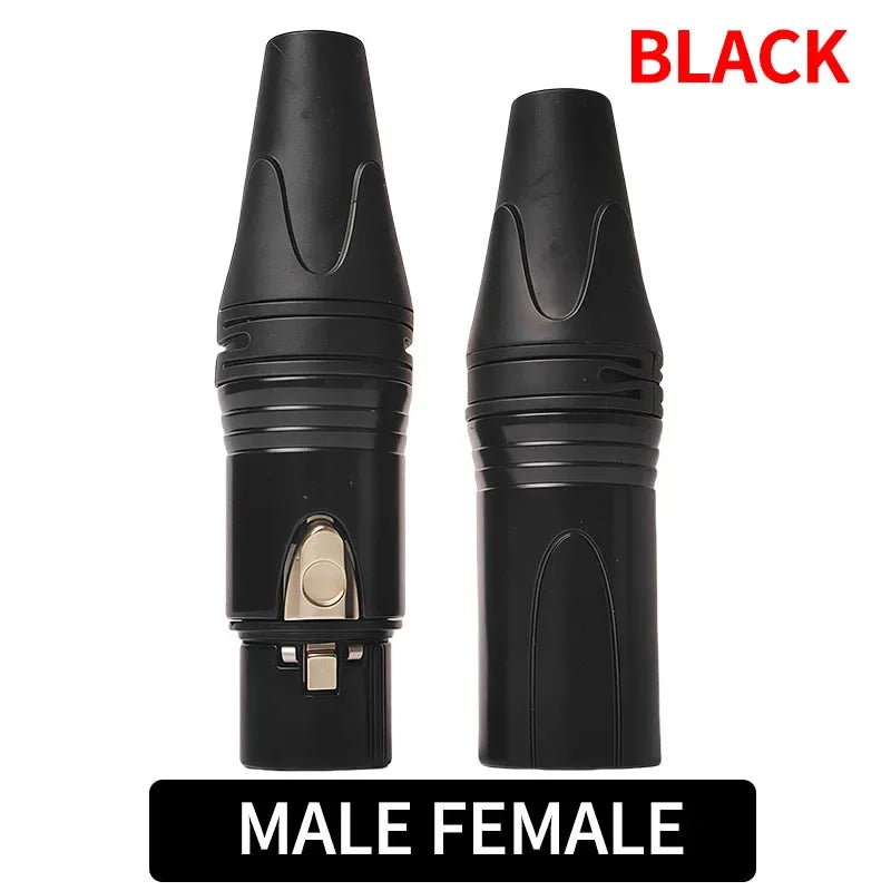 4/10/20pcs 3-Pin XLR Male to Female Adapter Connector for Microphone Audio Amplifier Plug Converter
