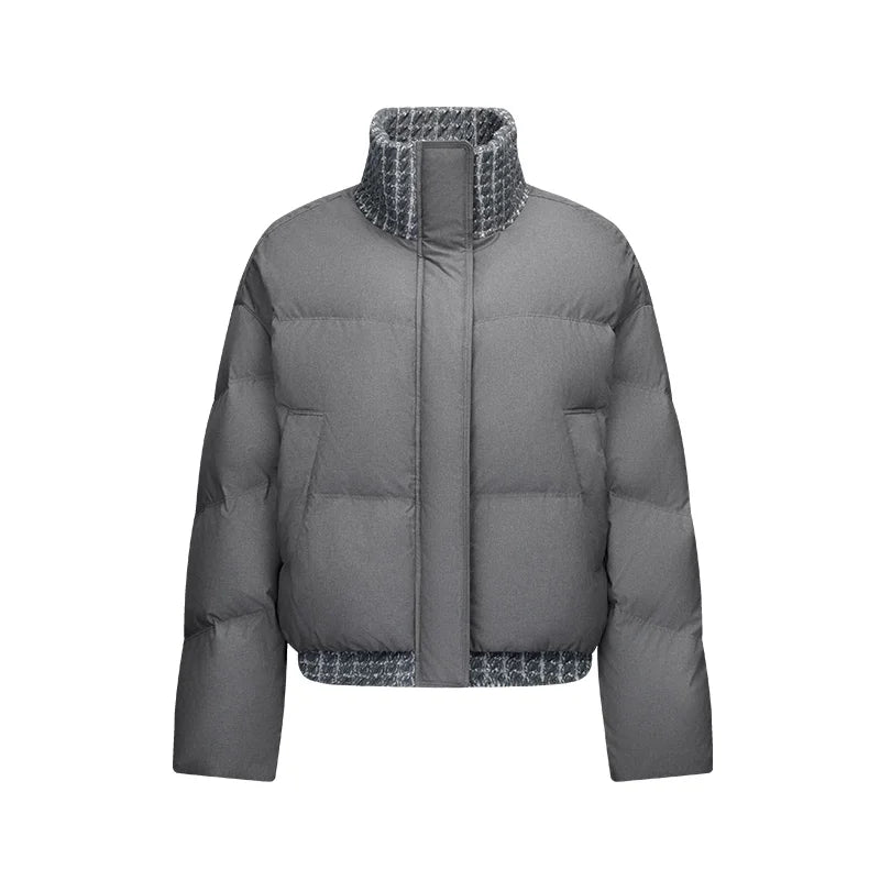 Semir Women Down Jacket Panel Design Layered Look Loose Fit 80 Percent Down Fill Versatile Modern Style 2026 New