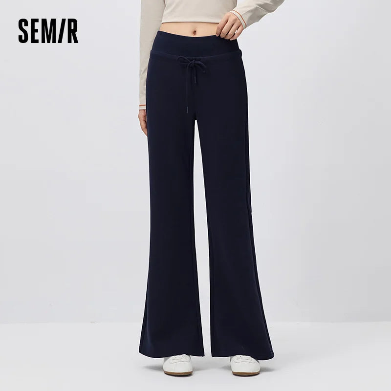ខោ Semir សម្រាប់នារី ចង្កេះខ្ពស់ ប៉ាក់រាងស្លីម 2026 រដូវស្លឹកឈើជ្រុះ តិចតួចបំផុត ឆើតឆាយ ខោធម្មតាសម្រាប់ទីក្រុង