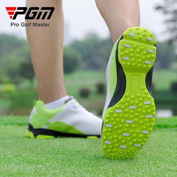 PGM Golf Shoes for Men Waterproof Non Slip and Nail Free Shoes Breathable in Summer XZ143