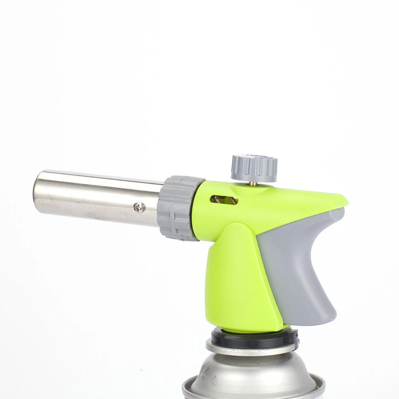Torch Cooking AutoIgnition Butane Gas Welding-Burner Welding Gas Burner Flame Gas Torch Flame Gun Blow for BBQ Camping Cooking