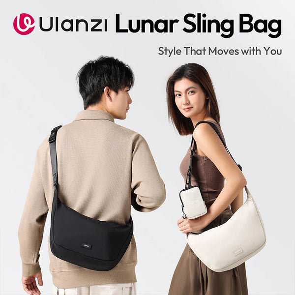 កាបូបស្ពាយកាមេរ៉ា Ulanzı HMN1 Lunar សម្រាប់ថតរូប កាបូបស្ពាយចំហៀង សម្រាប់កែវថត Canon Sony Nikon DSLR ជាមួយកាបូបបែងចែកខ្នាតតូច