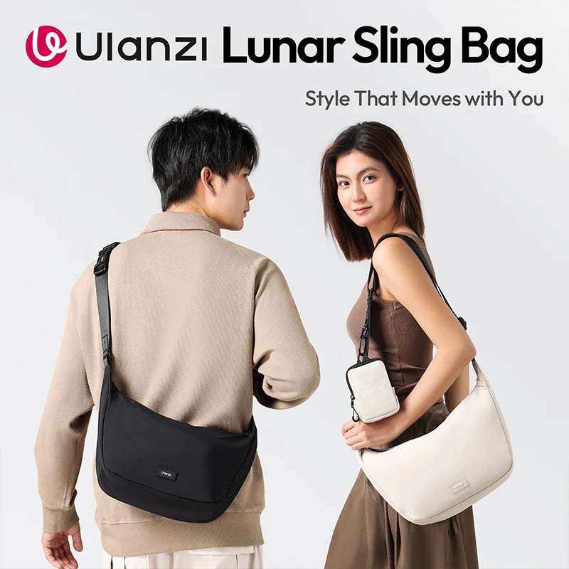 កាបូបស្ពាយកាមេរ៉ា Ulanzı HMN1 Lunar សម្រាប់ថតរូប កាបូបស្ពាយចំហៀង សម្រាប់កែវថត Canon Sony Nikon DSLR ជាមួយកាបូបបែងចែកខ្នាតតូច