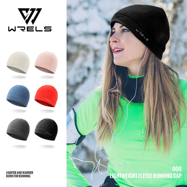 WRELS Winter Thermal Running Sports Hats Soft Windproof Beanie Hat Hiking Cycling Running Snowboard Ski Warm Outdoor Sports Hat