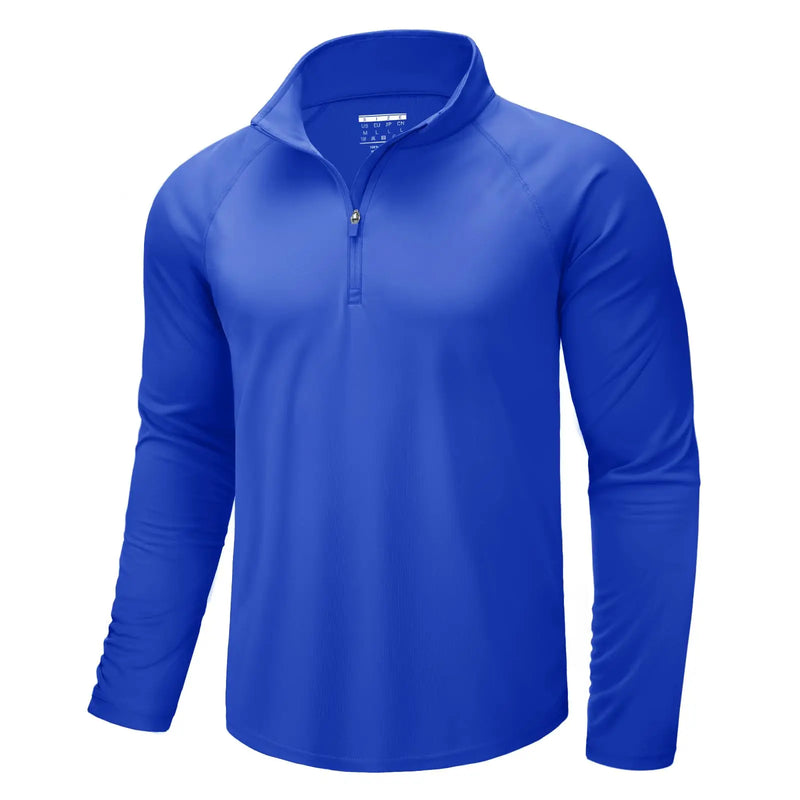 TACVASEN Mens UPF50+ UV Protection T-Shirt Lightweight Long Sleeve Quick Dry Fishing Shirt Outdoor Hiking Workout Rash Guards