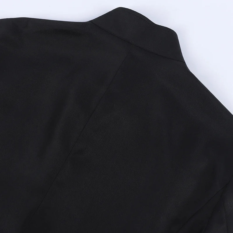 2026 New Arrival Men's Black Tuxedo, Triple-Breasted Green Patchwork Long Jacket, Vintage-Style Outerwear.
