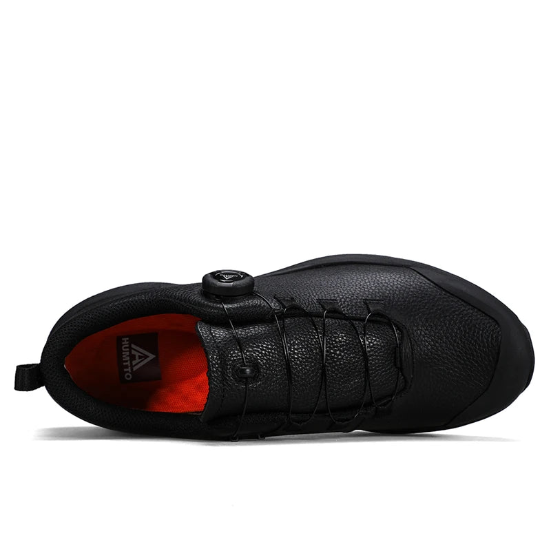 HUMTTO Hiking Shoes Winter Camping Men's Sports Shoes for Men Breathable Trekking Boots Man 2024 Leather Outdoor Safety Sneakers