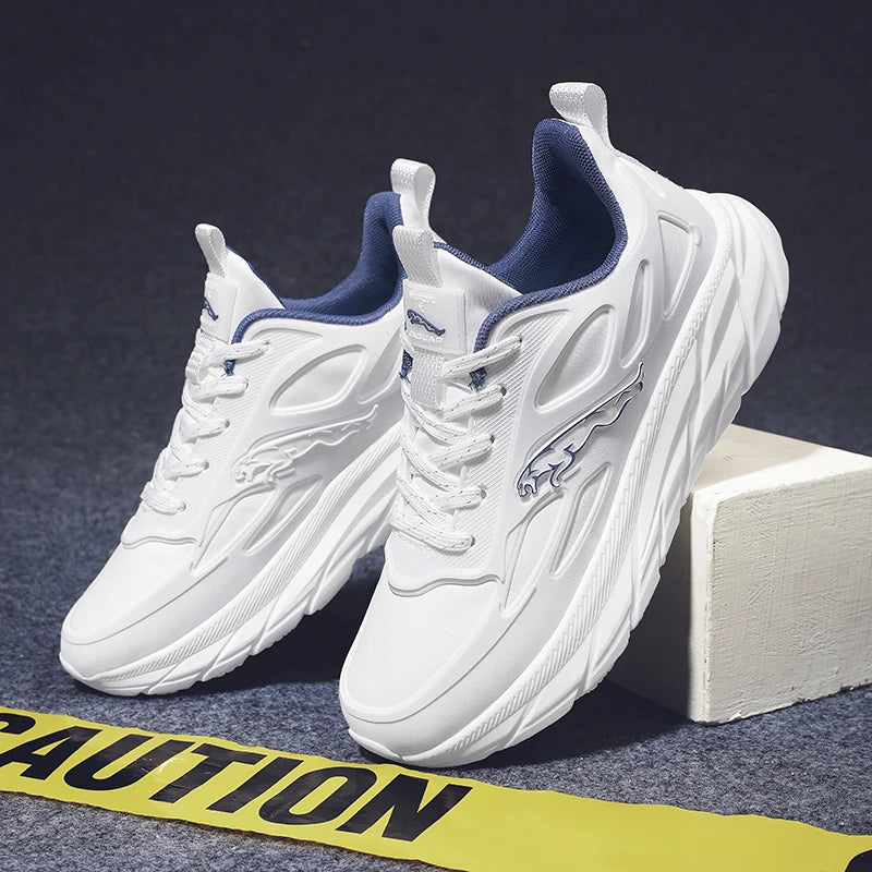 Mens Running Shoes 2025 New Couples Casual Sneakers Breathable Mesh Cushioning Trendy Outdoor Sports Shoes for Men
