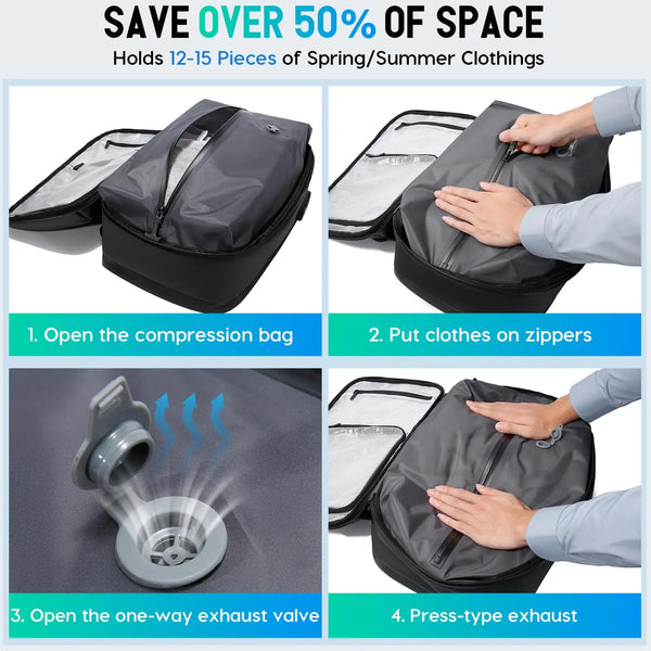 BANGE Anti-Theft Men Travel Backpack Vacuum Compression 15.6 inch Laptop Backpack For Business School Bag Pack Hiking Backpacks