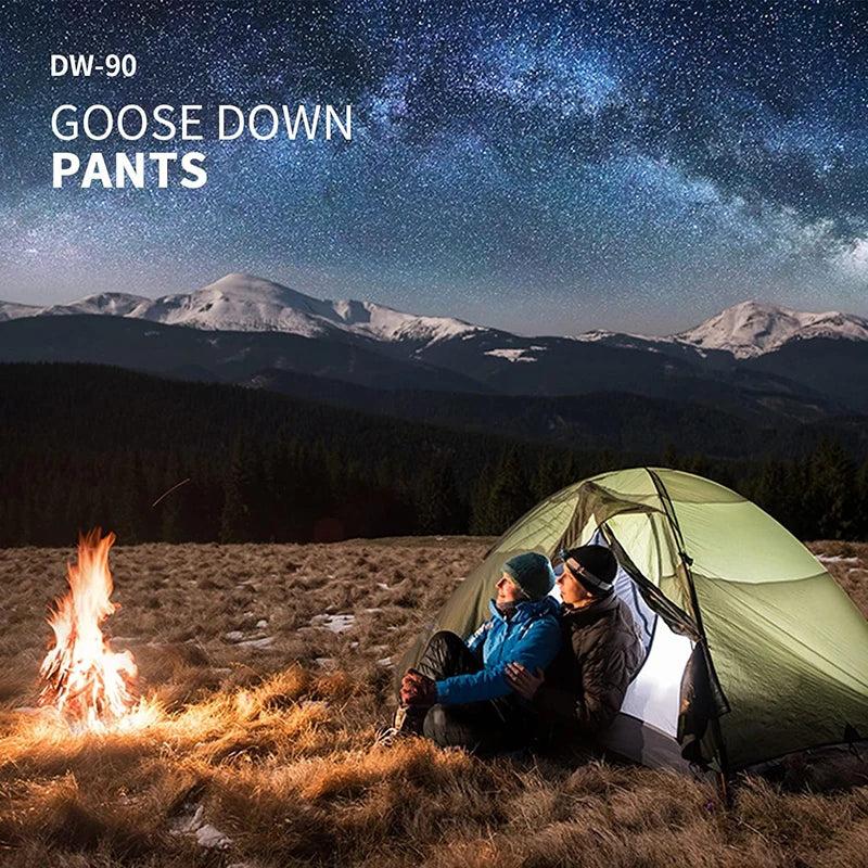 Naturehike Outdoor Down Pants Waterproof Wear Ultralight Thermal Hiking Pants Camping Warm Winter Goose Down Pants NH18K210-K