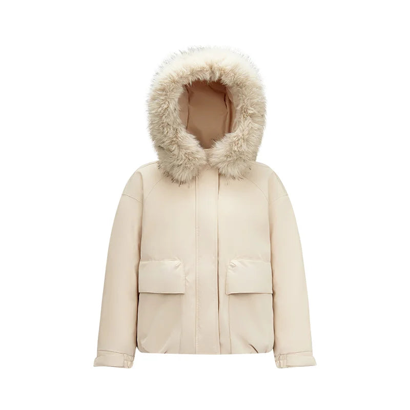 Semir Women Down Jacket 90 Percent Down Fill Windproof Waterproof Oil Resistant Stain Resistant Loose Fit 2026 New