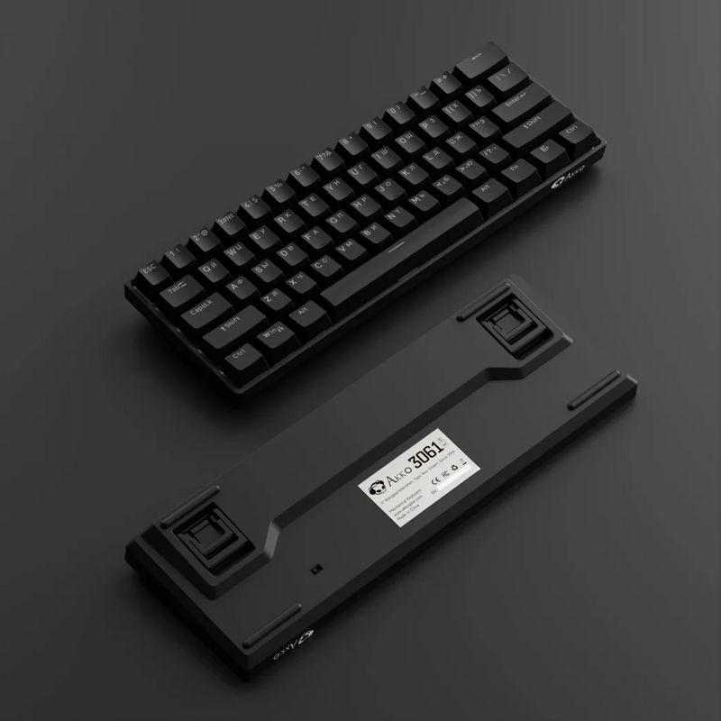 Akko 3061S Black HE Mechanical Keyboard 60% ANSI Russian RGB Magnetic Switch Rapid Trigger 8K TypeC Wired Custom Gaming Keyboard