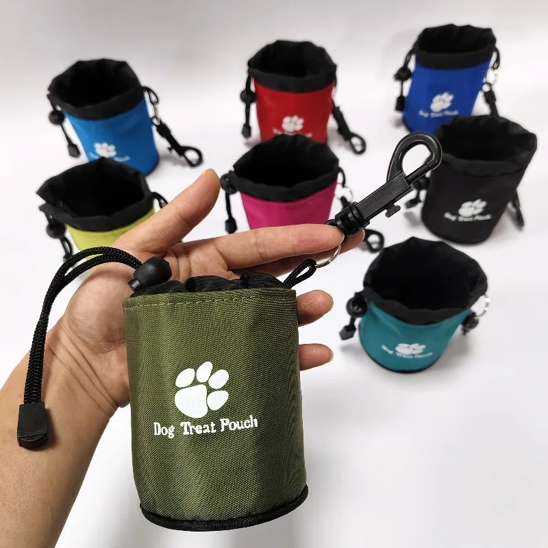 1pc Dog Treat Pouch,Portable& Durable Pet Training Bag Pouch Treat Bag,Drawstring Zipper,Ideal for On-the-Go Snacks,Dog Snacks