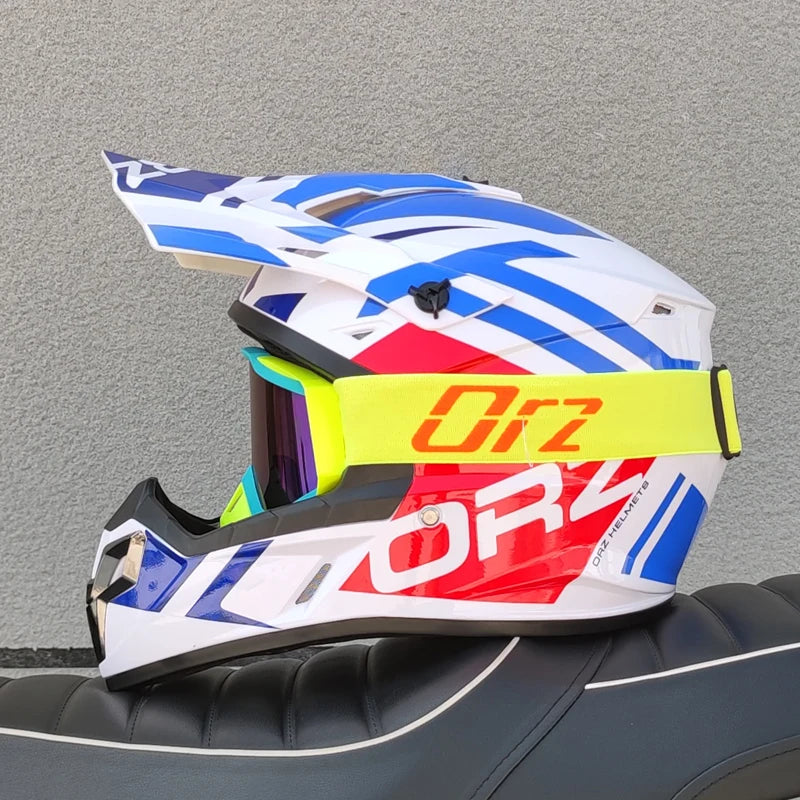 ORZ Adult Motocross Helmet MX Dirt Bike Helmet Lightweight Off Road ATV UTV Quad Motorcycle Cross Helmet for Men Women Youth