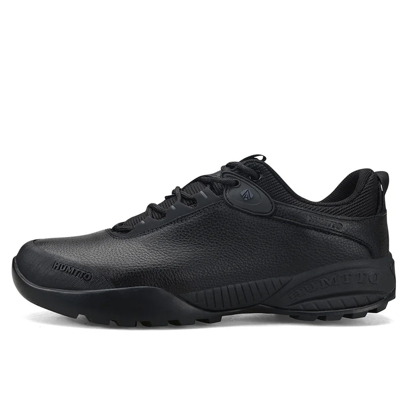 HUMTTO New Men's Hiking Shoes Breathable Non-slip Winter Outdoor Sneakers Luxury Designer Genuine Leather Trekking Shoes for Men