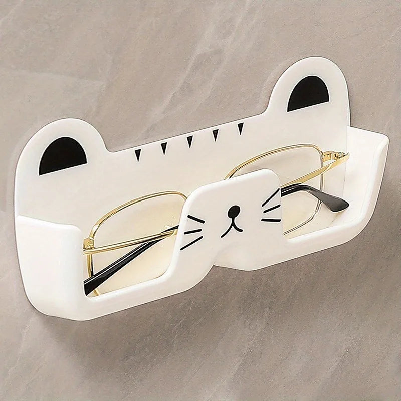 1pc Wall-mounted Glasses Storage Box Shelves,Suitable for Bedside, Bathroom, Living Room,and Cabinet Use,Shelves.