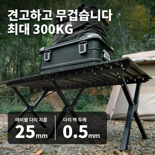 តុរមៀលស៊ុត Naturehike T01 សម្រាប់ក្រៅផ្ទះ សម្រាប់បោះតង់ តុរមៀលទម្ងន់ស្រាល តុបត់ដែកកាបូន អាចផ្ទុកបាន 75 គីឡូក្រាម CNK2550JJ018