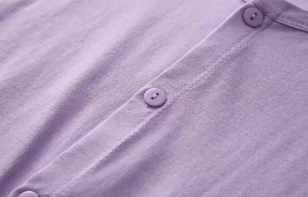 ឈុតខោដៃអាវ 3/4 ទំហំ 2XL-6XL ថ្មី 100% កប្បាស pajamas សម្រាប់ស្ត្រី ទំហំធំ សម្លៀកបំពាក់សម្រាប់ពាក់នៅផ្ទះ និទាឃរដូវ រដូវស្លឹកឈើជ្រុះ pajamas សម្រាប់រដូវផ្ការីក