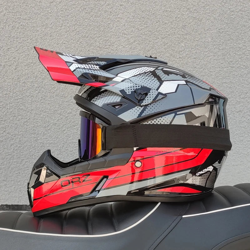 ORZ Adult Motocross Helmet MX Dirt Bike Helmet Lightweight Off Road ATV UTV Quad Motorcycle Cross Helmet for Men Women Youth