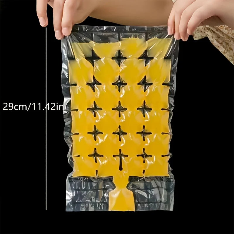 10/50pcs Disposable Self-Sealing Ice Cube Bags Stackable Easy Release Ice Molds for Wine Cocktail Food,Ice Cube Maker.