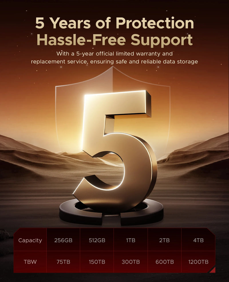 ORICO NVMe SSD 1TB Up to 3600MB/s PCIe Gen3x4 2280 Internal Solid State Drive SLC Cache 3D NAND for Laptop and PC Desktops