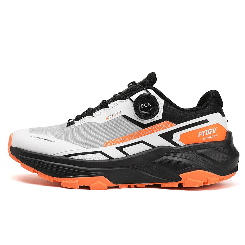 Men Sneakers Trendy Mesh Breathe Professional Running Training Shoes Thick Sole Anti Slip Wear-resistant City Walking Sneakers