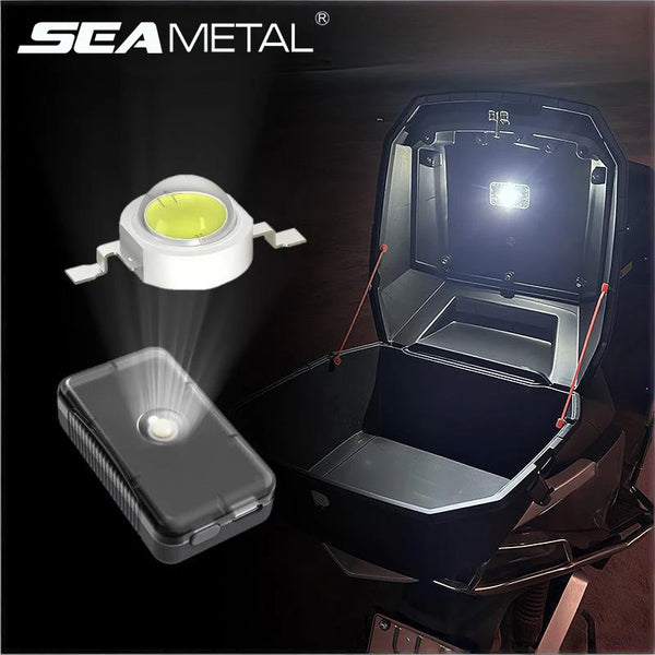 SEAMETAL 1/2pcs LED Bead Lamp High Brightness Motorcycle Locomotive Box Sensor Light for Car Interior Lighting Trunk Storage