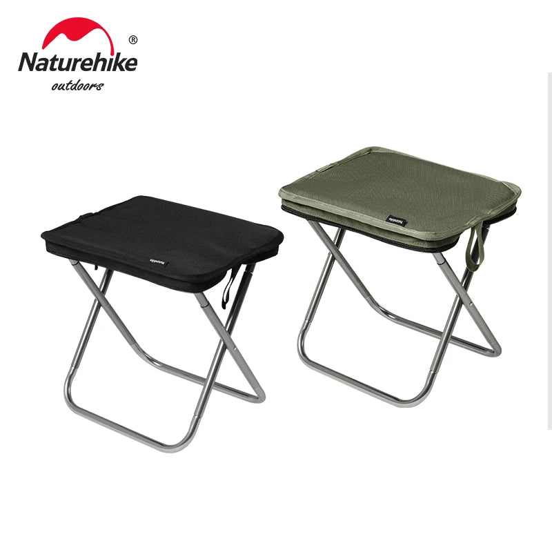 Naturehike Folding Stool Portable Lightweight Outdoor Camping Aluminum Chair Traveling Beach Chair Foldable Fishing Chair