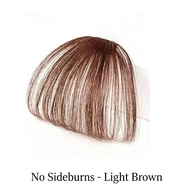 Clip-in Synthetic Fringe Hairpiece for Women Light Thin Invisible Seamless Natural Looking Fake Bangs Hair Extens Air Bangs