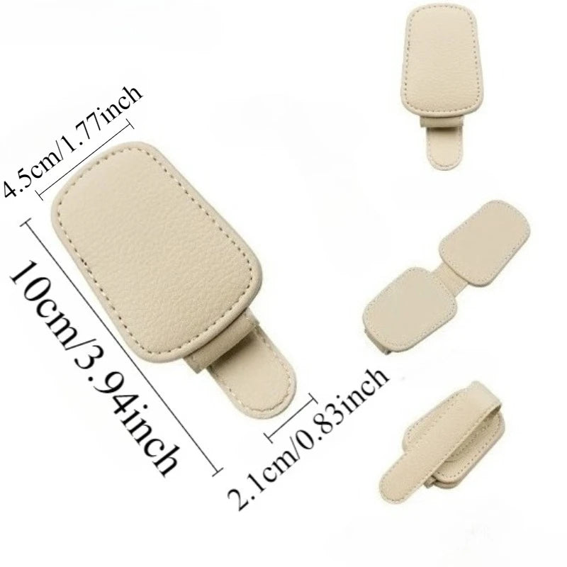 Car Sunglasses Clip Sun Visor Glasses Holder Card Ticket Holder Magnetic Suction Stable Storage Clips Eyeglasses Hanger Car clip
