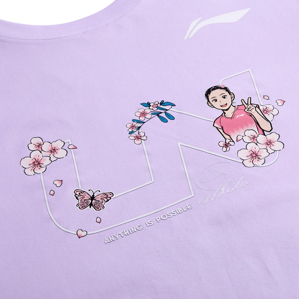 អាវយឺត Li-Ning Unisex សម្រាប់លេងវាយសី LN ស្ងួតលឿន សមល្មម អាវយឺតដៃខ្លី LiNing មានផាសុកភាព AHSWH41