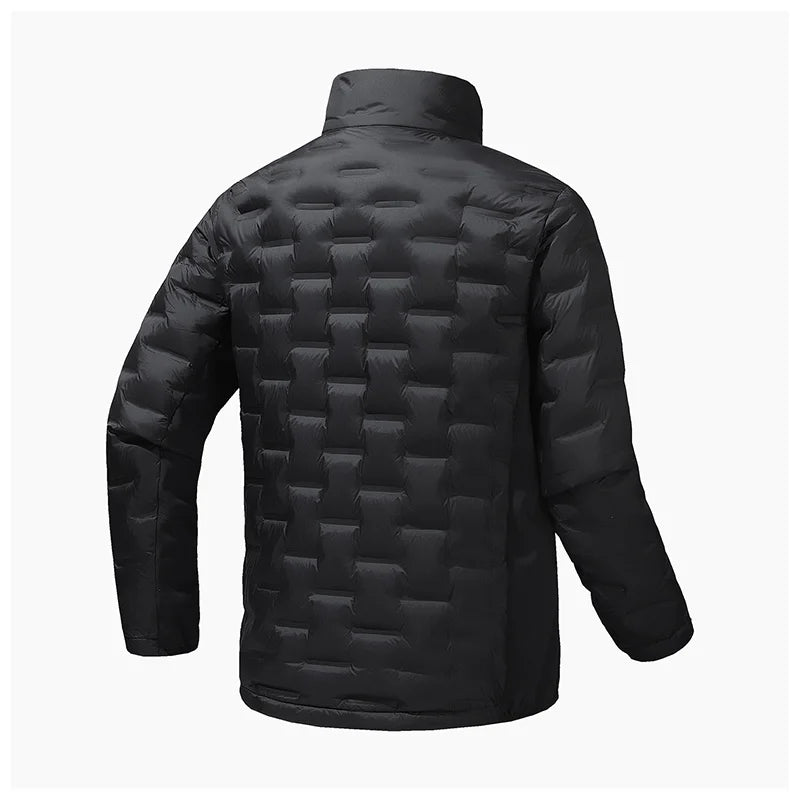 Lightweight Men's Down Jacket with 90% Duck Down Fill, Warm Winter Outerwear Coat Navy Blue (5 Colors) S-3XL
