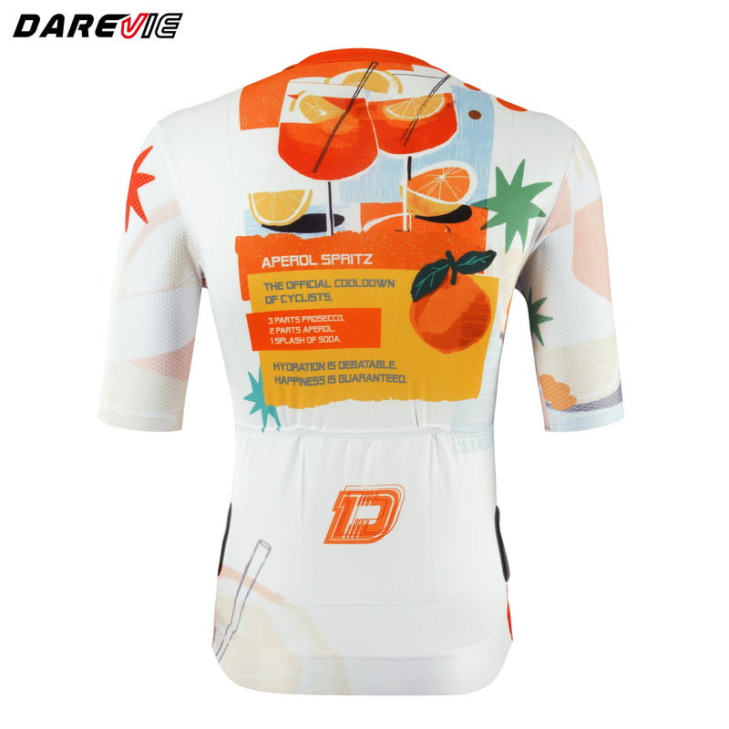 អាវយឺតជិះកង់ DAREVIE សំណាញ់ពពុះ 3D ស្ងួតលឿន Pro Level សម្រាប់បុរស អាវយឺត Maillot ការពារការរអិល និងស្រូបយកសំណើម