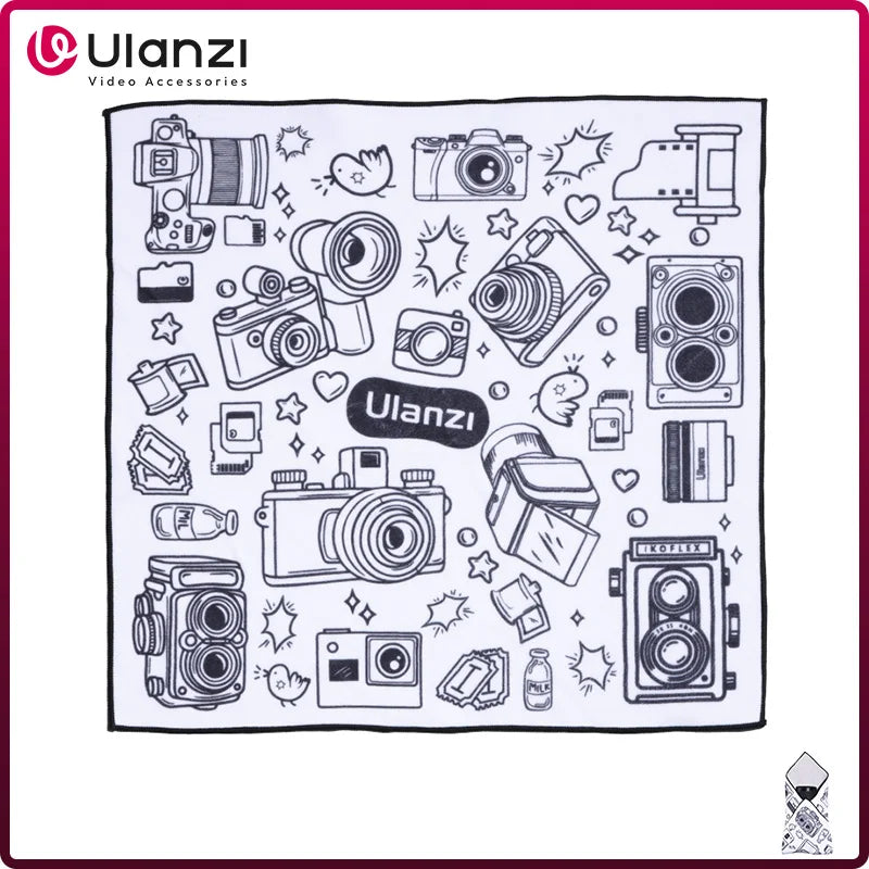 ស្រោមការពារកាមេរ៉ា Ulanzi ក្រណាត់ស្អិតដោយខ្លួនឯងសម្រាប់ការពារកែវថត Canon Nikon Sony DSLR រុំសងខាងទំហំ ៤៥ សង់ទីម៉ែត្រ