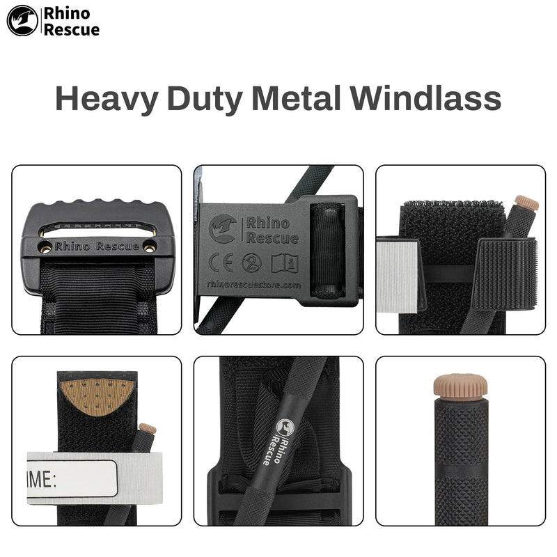 Ce Approved Rhino Rescue Tactical Tourniquet With Metal Rod Combat Medical First Aid Emergency Tourniquet