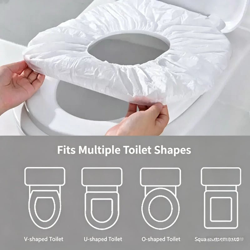 Disposable Toilet Cover, Independent Packaging, Thick Non-Woven Fabric, Portable, Disposable Travel Toilet Seat, Hotel Specific