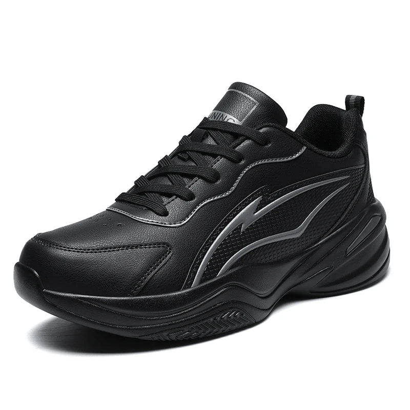 Men's casual racing sports shoes four seasons non-slip outdoor running shoes students plus size breathable light speed sneakers