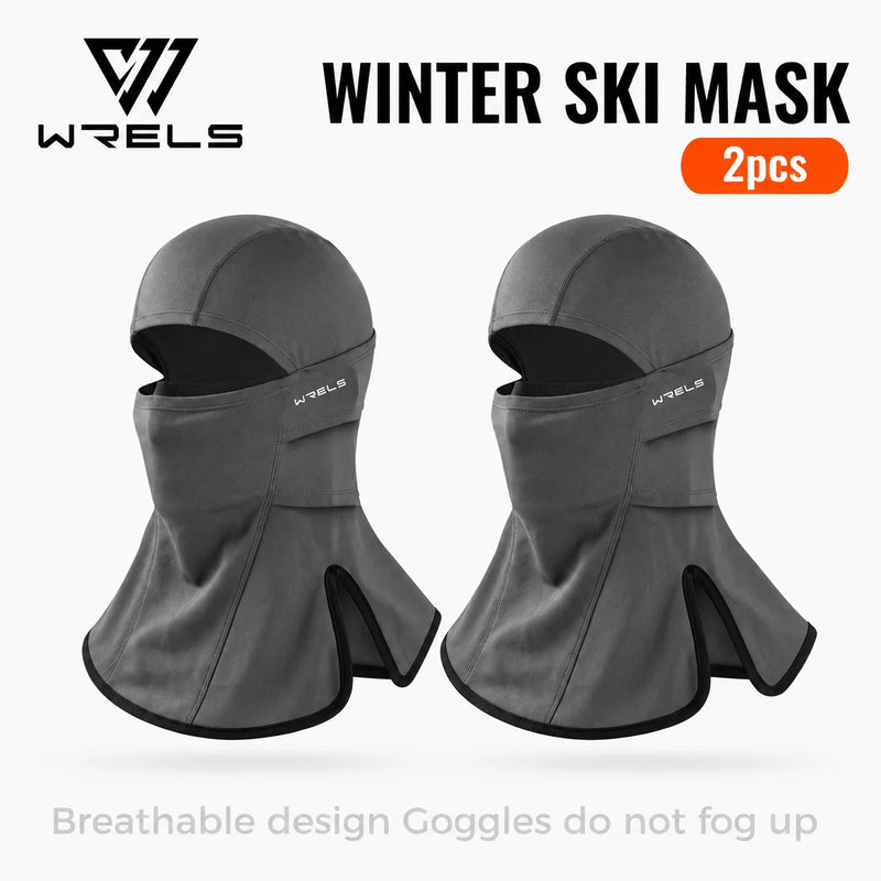 WRELS Balaclava Ski Mask Windproof Thermal Full Face Mask Fleece Anti-Cold Winter Motorcycle Cycling Men Women Outdoor Sport Cap