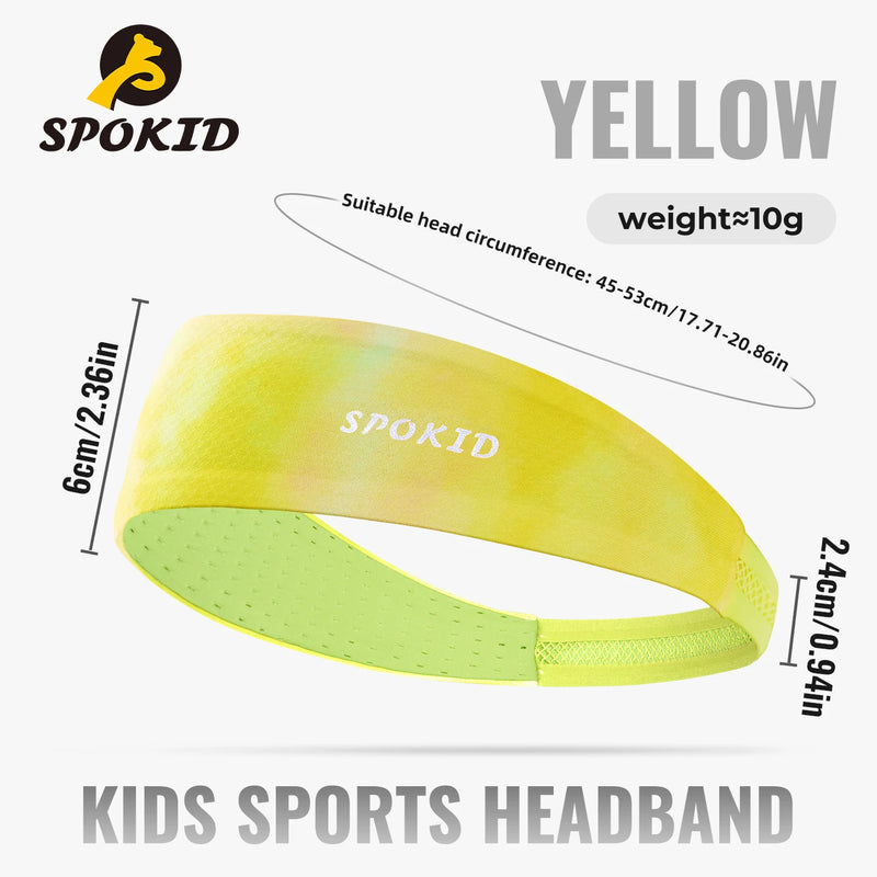 WRELS Kids Headband Sweatband Mesh Breathable Reflective Hair Band Elastic Ultralight Boys Girls Running Sports Headband