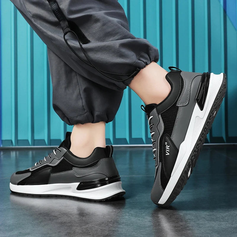 Men's shoes four seasons new breathable light soft sole mesh casual sports shoes outdoor running shoes fashion students sneakers