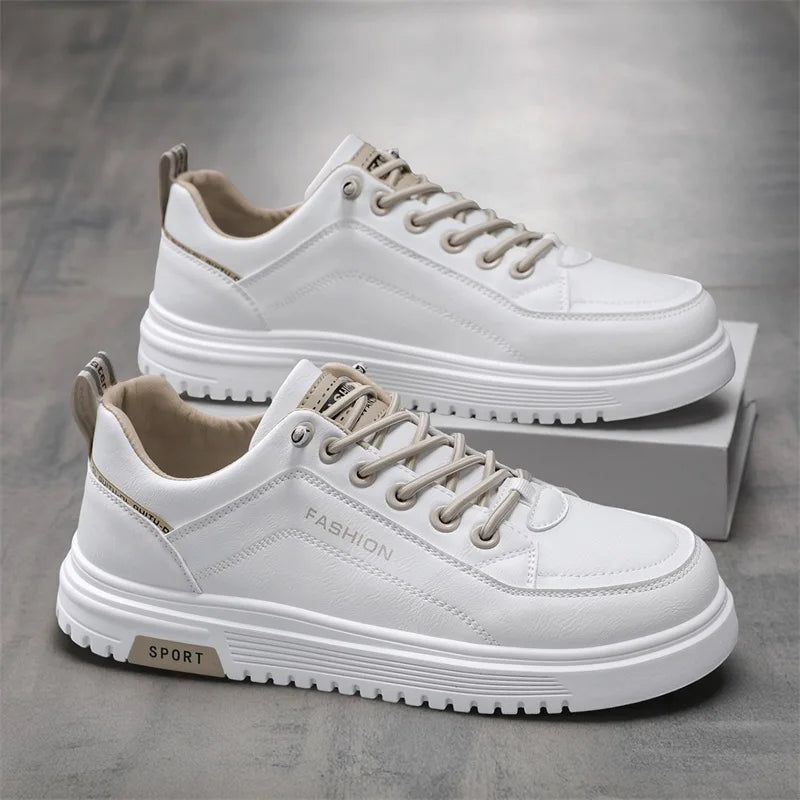 Men's casual shoes four seasons breathable soft-sole anti-slip outdoor walking shoes lightweight flat shoes sports board shoes