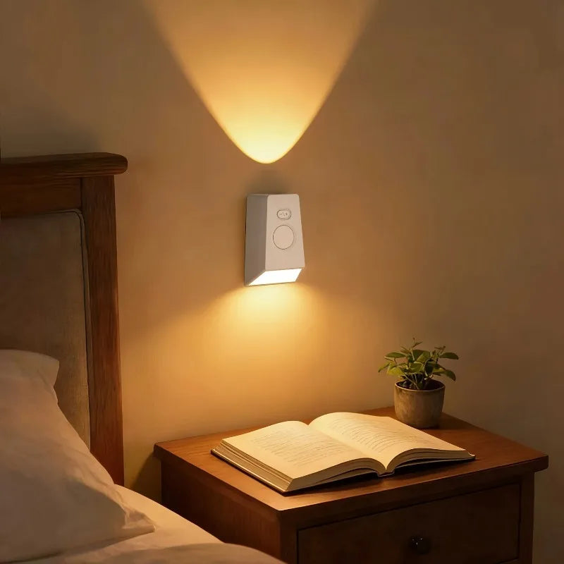 ចង្កៀងជញ្ជាំង LED ដែលអាចសាកបានដោយប្រើ USB ដែលមានសមត្ថភាពចាប់សញ្ញាចលនារបស់មនុស្ស ជាមួយនឹងពន្លឺដែលអាចលៃតម្រូវបានសម្រាប់ជណ្តើរបន្ទប់គេង សាលធំ